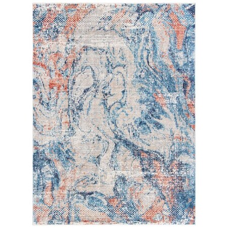 Safavieh 9 x 12 ft. Madison 400 Contemporary Rectangle Power Loomed Rug, Beige & Blue MAD461B-9